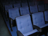 used blue seats